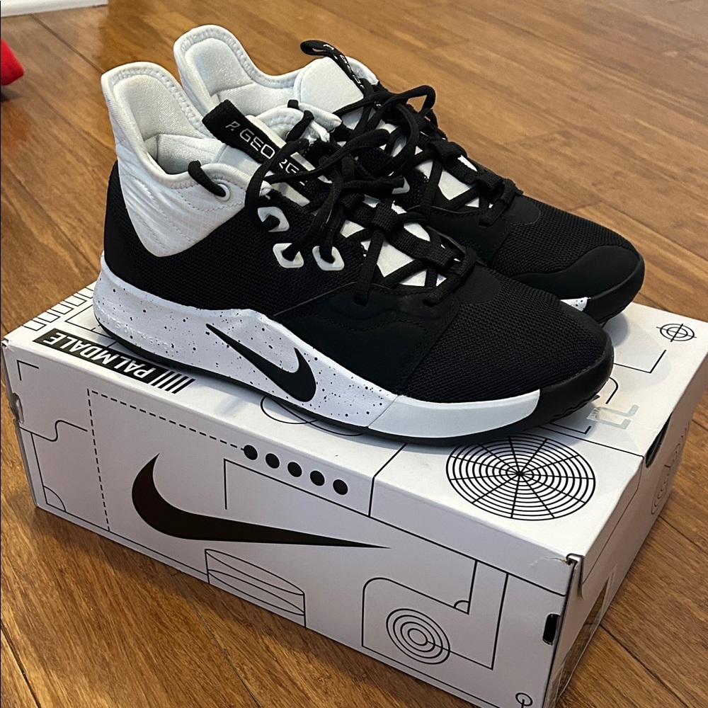 Nike PG 3 TB Black/White Shoes Size 8